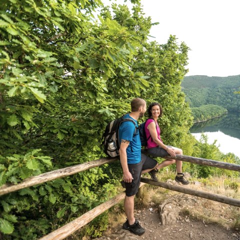 Rur-Olef-Route: Blick auf die Urfttalsperre im Nationalpark Eifel, © Eifel Tourismus GmbH, D. Ketz