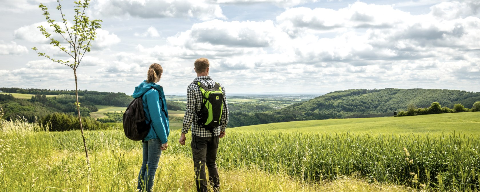 Wandern durch die hügelige Landschaft der Eifel, © Eifel Tourismus GmbH, Dominik Ketz